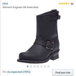 Frye black size 8 Engineer 8R leather boot